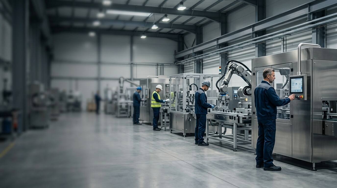 Industrielle Fertigung mit Qualitätsauditor bei der Prozessprüfung